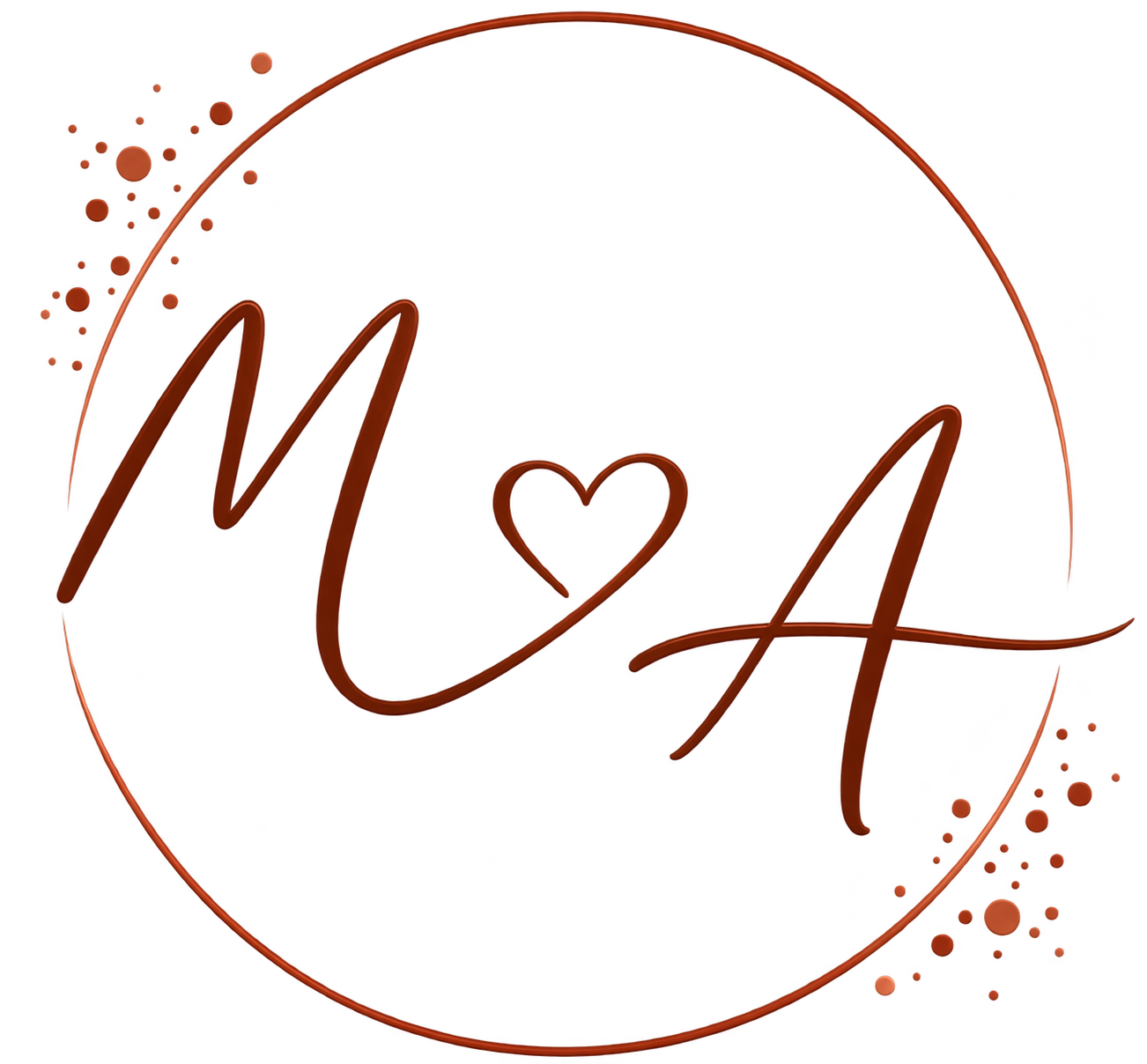 M & A wedding monogram